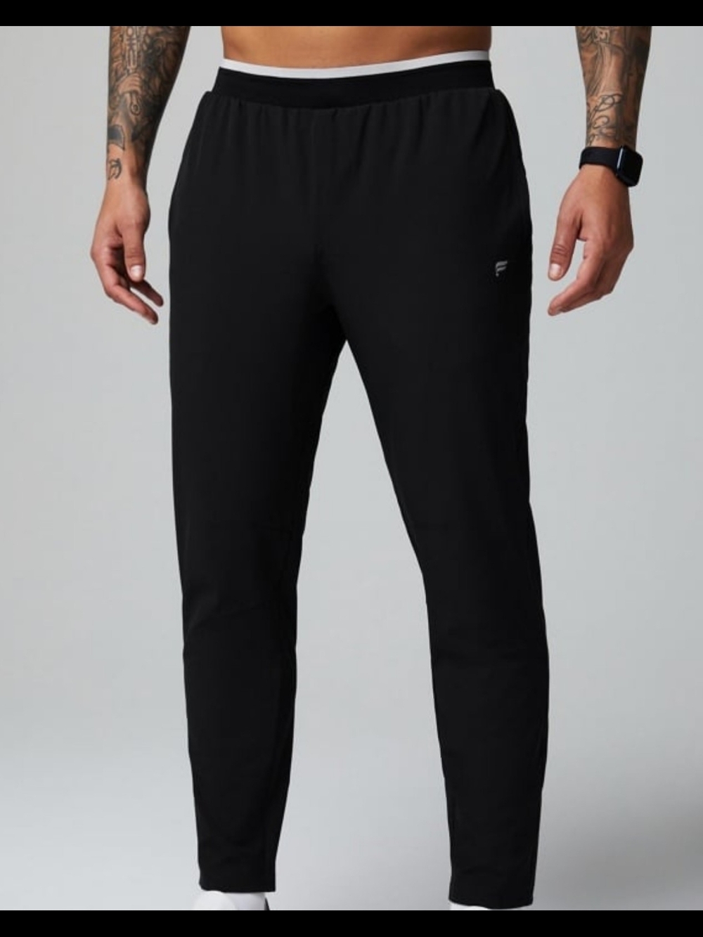 Fabletics Men's Black Athletic Joggers